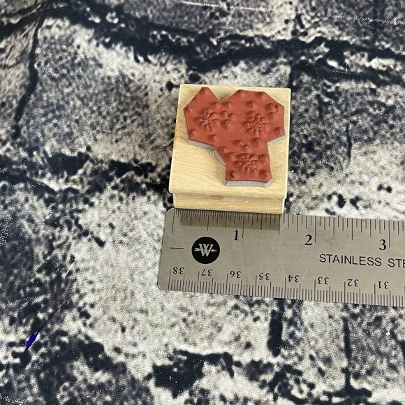 Great Impressions Rubber Stamp tree grass snowflake C214 D140 F115 - Picture 7 of 7